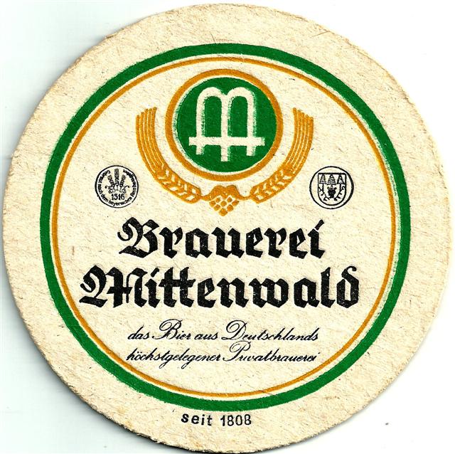 mittenwald gap-by mitten rund 3a (215-grngelbring-u seit 1808)